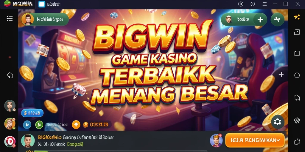 Tampilan gameplay kasino yang menarik dan interaktif di BIGWIN.