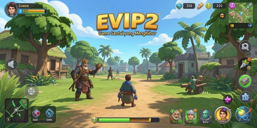 Tampilan gameplay santai dan menarik dari EVIP2.