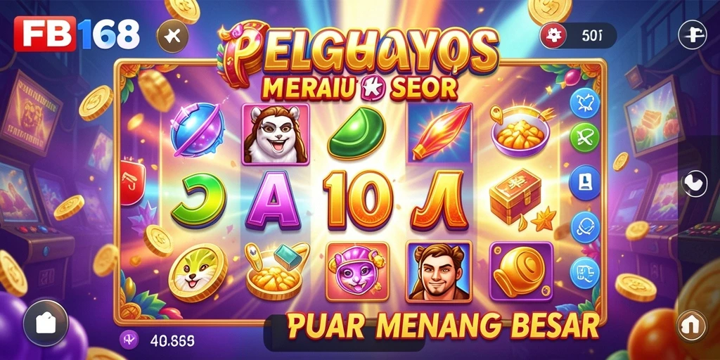 Tampilan screenshot FB168 yang menunjukkan gameplay Slot yang memukau.