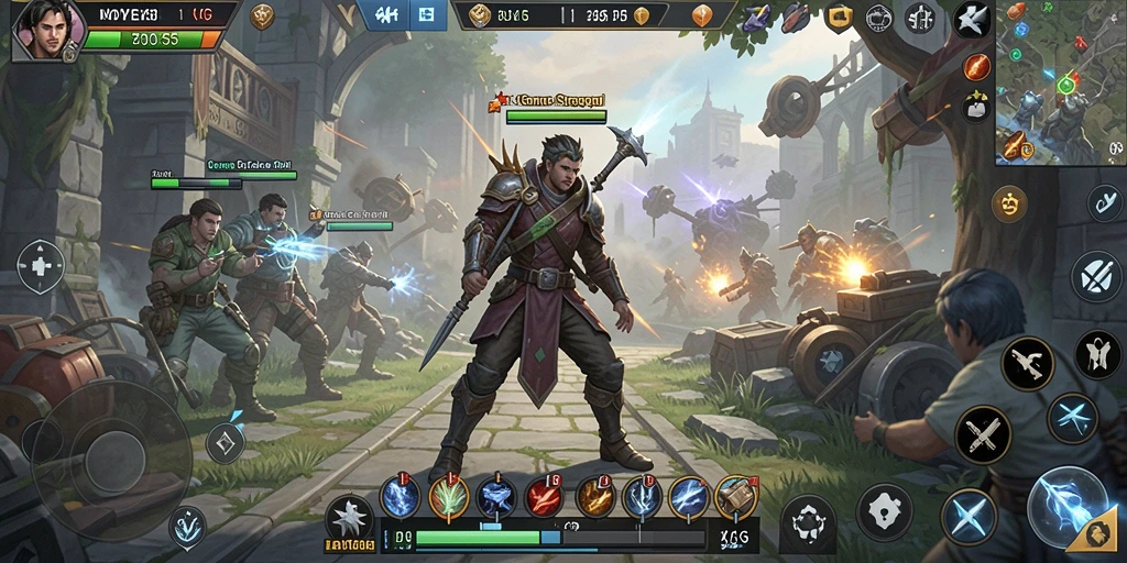 Tampilan gameplay yang mendebarkan dalam HOYE55, menguji strategi Anda.