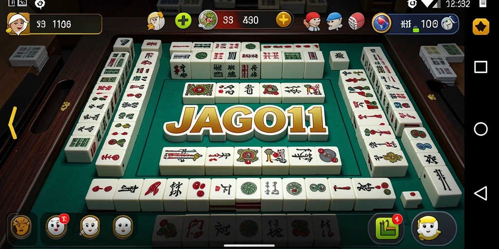 Tampilan gameplay JAGO11 yang penuh aksi Mahjong.
