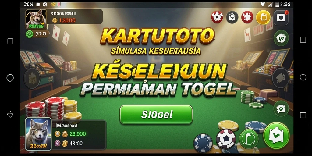 Screenshot KARTUTOTO menampilkan gameplay yang seru dan interaktif.