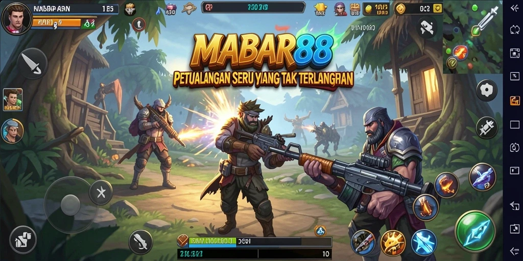 Tampilan gameplay seru di MABAR88 dengan petualangan menantang.