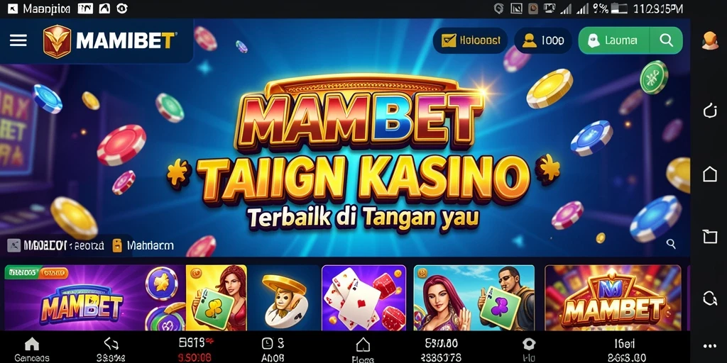 Tampilan MAMIBET dengan gameplay seru dari permainan Kasino.