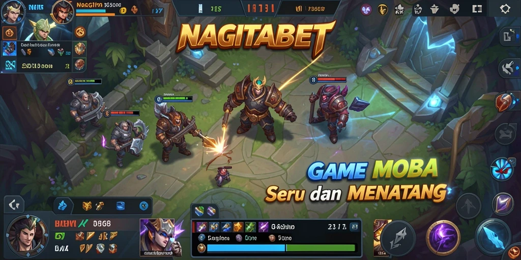 Tampilan gameplay seru di NAGITABET dengan berbagai karakter.
