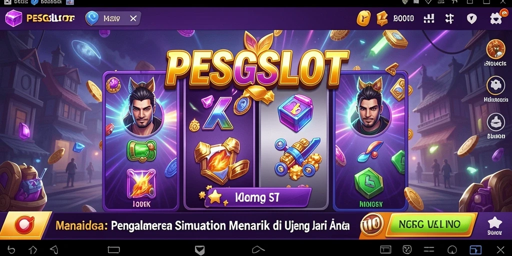 Tampilan gameplay menarik dari PESGSLOT yang menunjukkan simulasi yang mendalam.