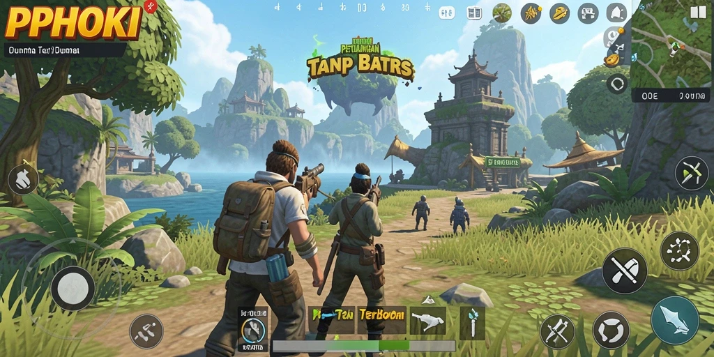 Screenshot dari gameplay <strong>PPHOKI</strong>, menampilkan aksi eksplorasi yang seru.
