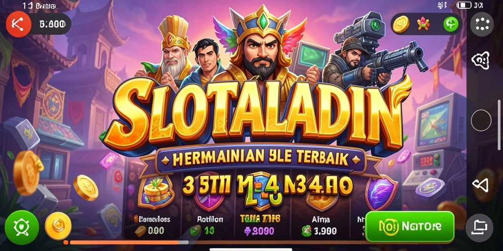 Tangkapan layar gameplay SLOTALADIN yang menarik dan seru.